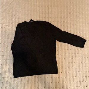 MAG Magaschoni Large Gray Cashmere V neck sweater